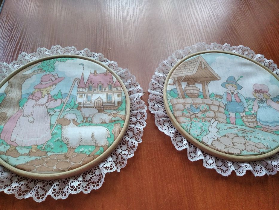 Пяльцы деревянные и трафареты для вышивания