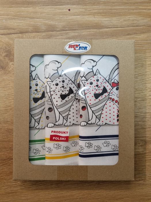 Ścierki bawełniane w kotki