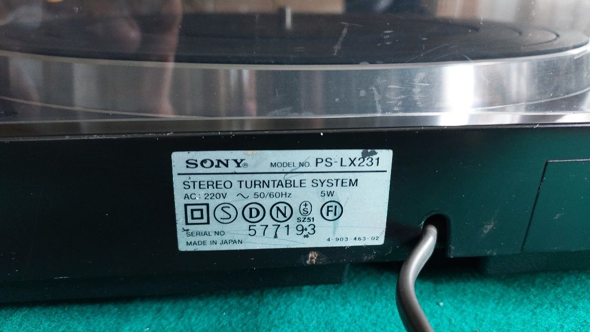 Giradiscos Sony PS-LX231 Automatic Stereo Turntable System com agulha