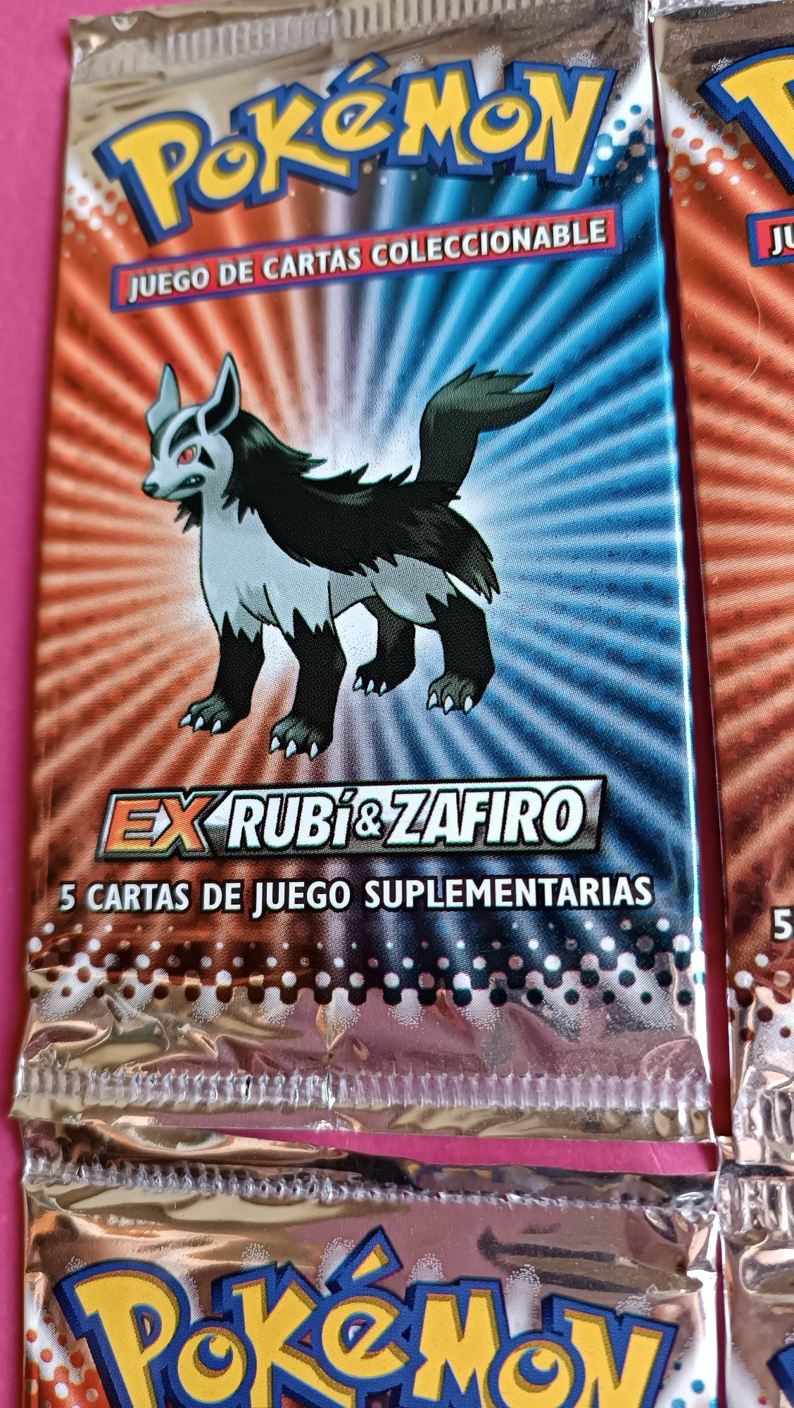 Pokémon Selados conjunto 4 boosters Ex Ruby & Sapphire Art Set 2004
