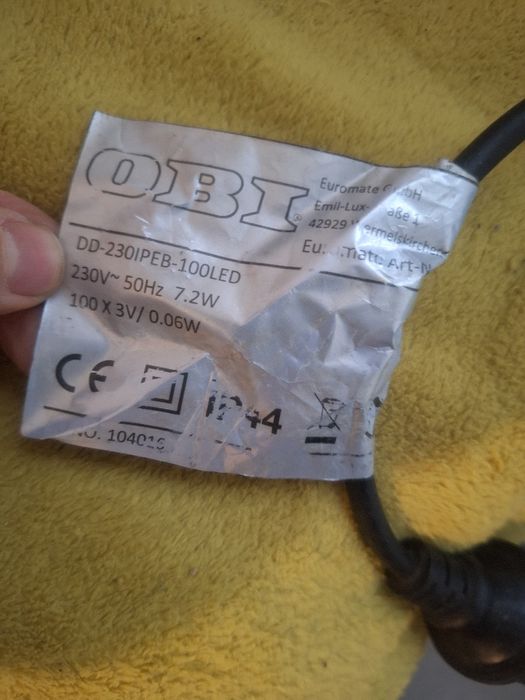 Łańcuch lampki girlanda zewnętrzna białe zimne światło obi 100 x 3v