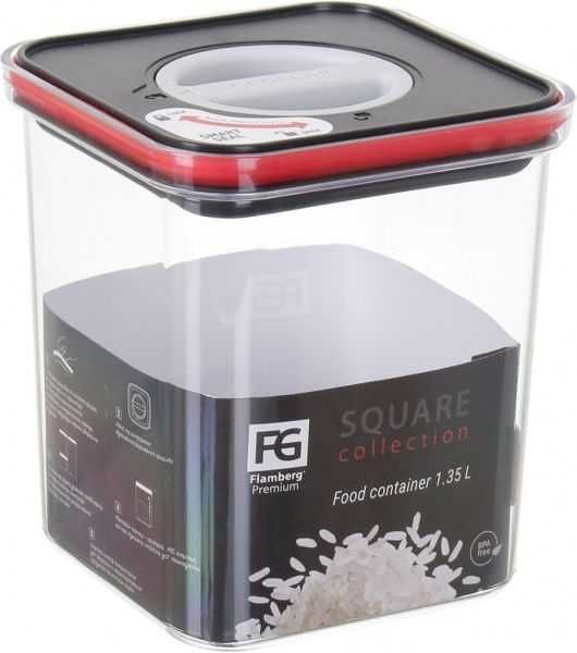 Набір ємностей для сипучих Rectangle/Square Flamberg Premium на 7 штук