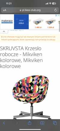 Krzesło  kolorowe IKEA