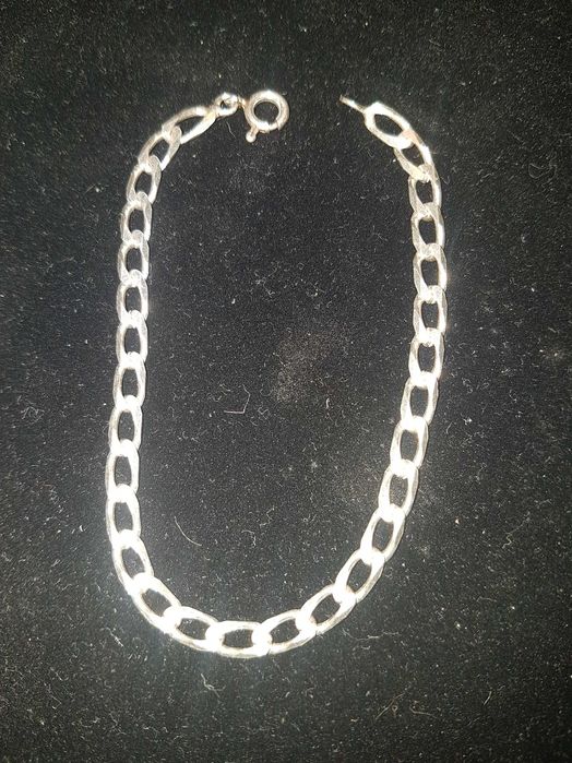 Pulseira em Prata Malha Batida