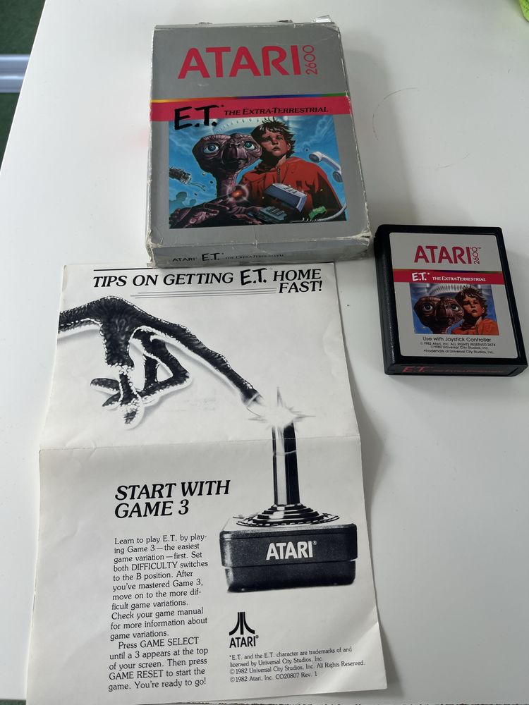 E.T. - Atari 2600 - biały kruk! - 1982 rok