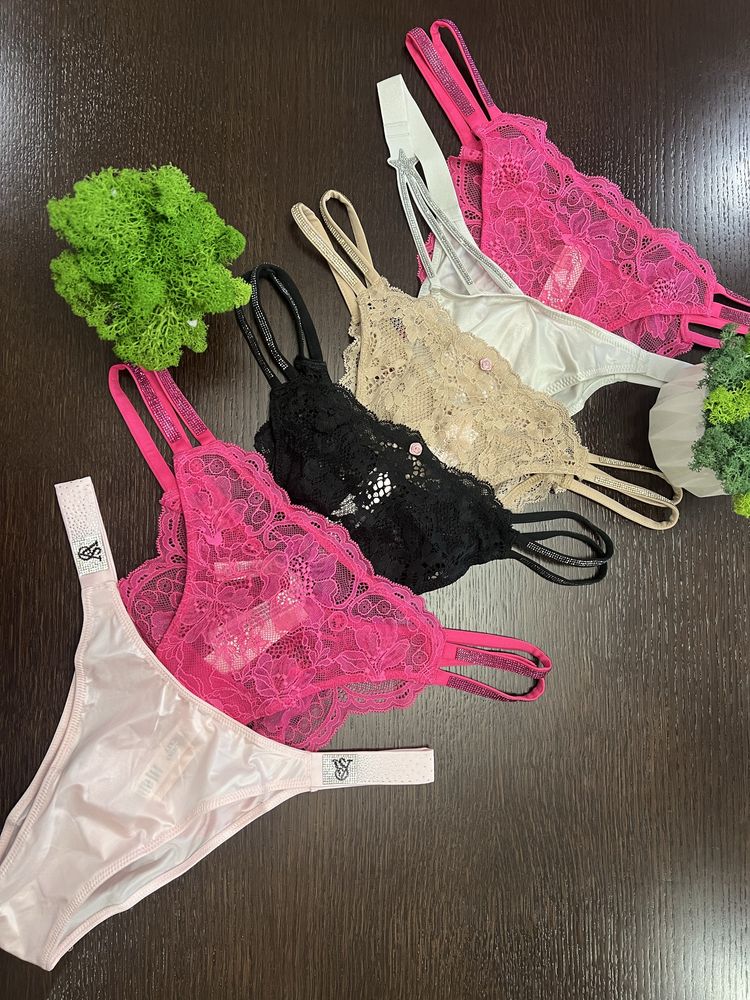 трусики,труси з камінням,трусы, білизна victoria’s secret багато
