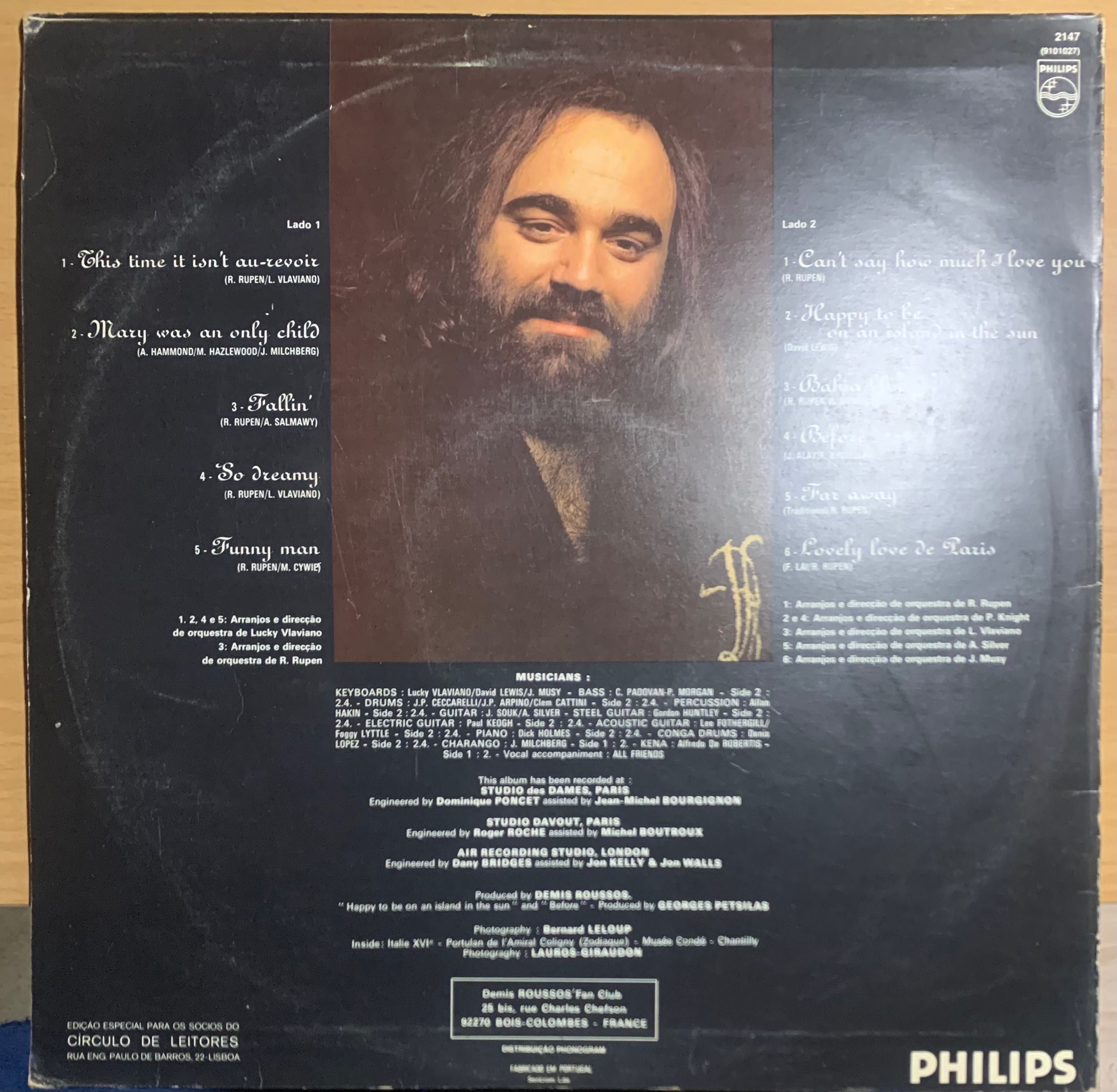 Demis Russos LP Vinil