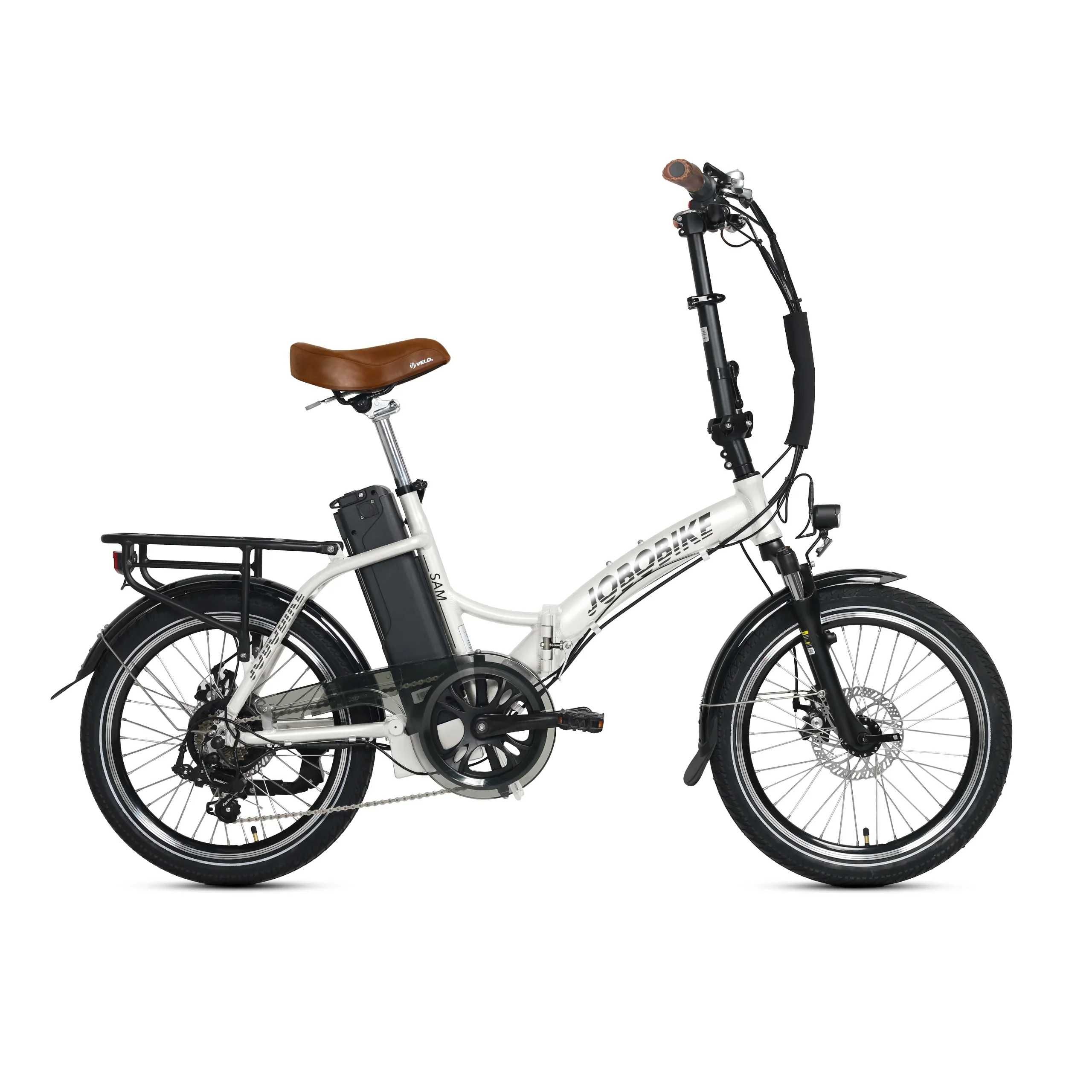 NOWY Rower elektryczny składany JOBOBIKE SAM WHITE 36V 13Ah Li-Ion