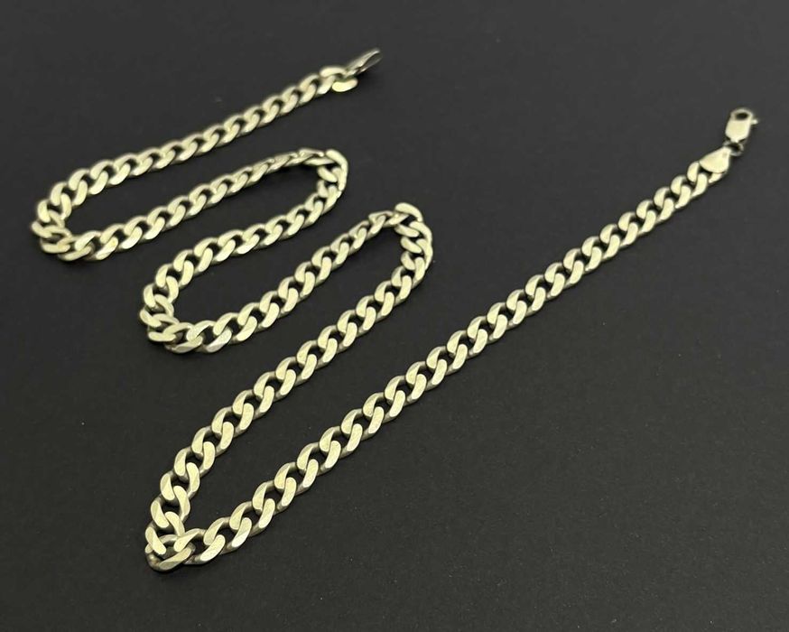 SREBRO - Łańcuszek pancerka 925/41,55g Dł: 61cm