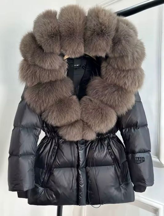 Blackgold kurtka puchowa jenotem typ liza bruce miss fofo roz.M