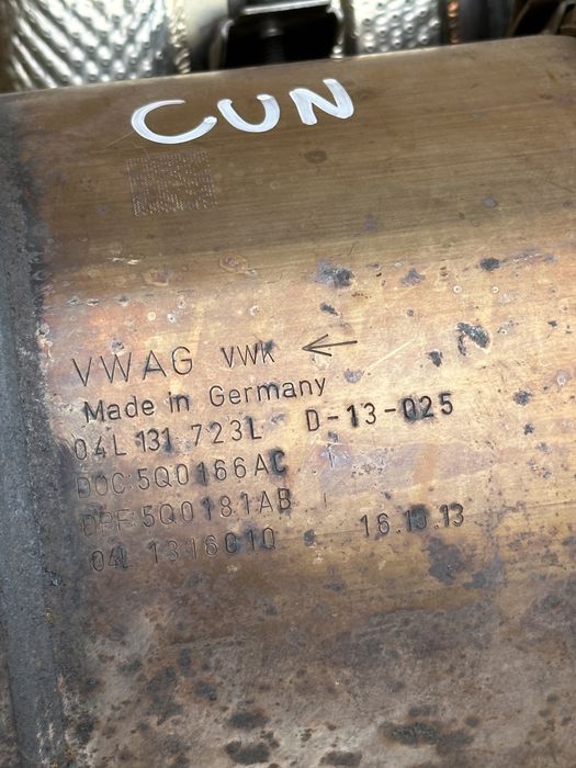 AUDI A3 8V 2.0TDI CRL CRB CUN CUNA DPF Filtr cząstek stałych DIESEL VW