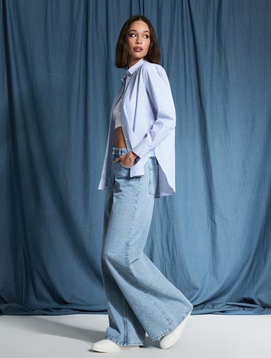 Жіноча сорочка блакитного кольору Sinsay