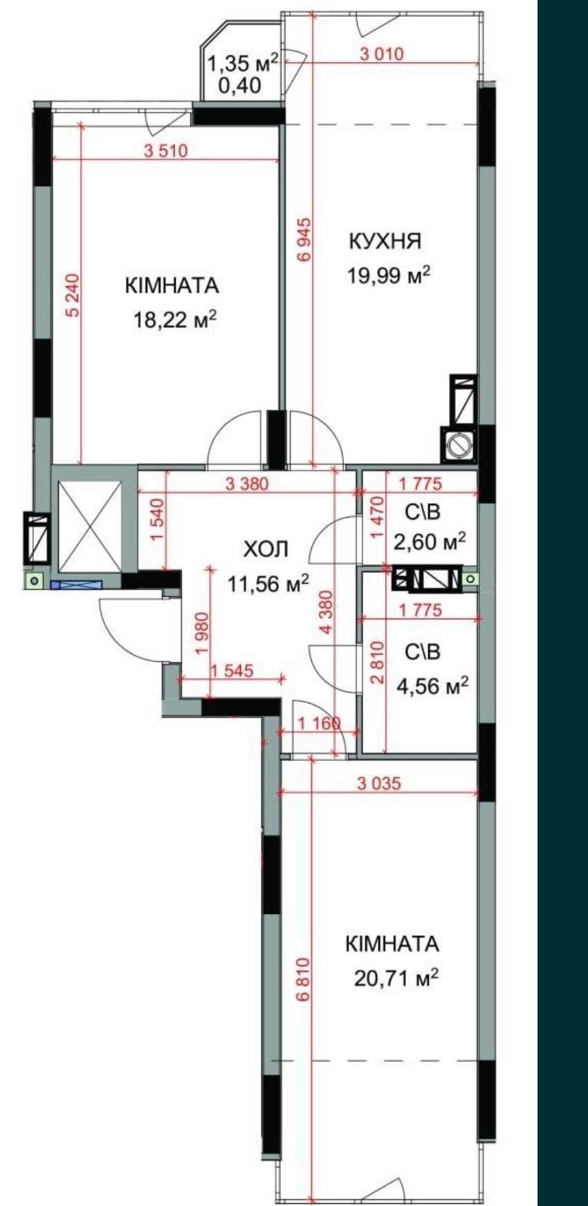 Продам 2 квартиру в 8 этажном доме. Панорамные окна. ЛЕС