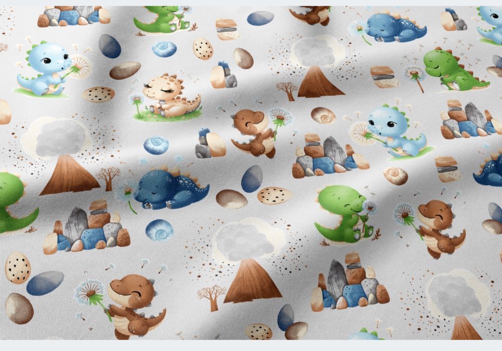 Posciel dziecieca 135x100 dinusie