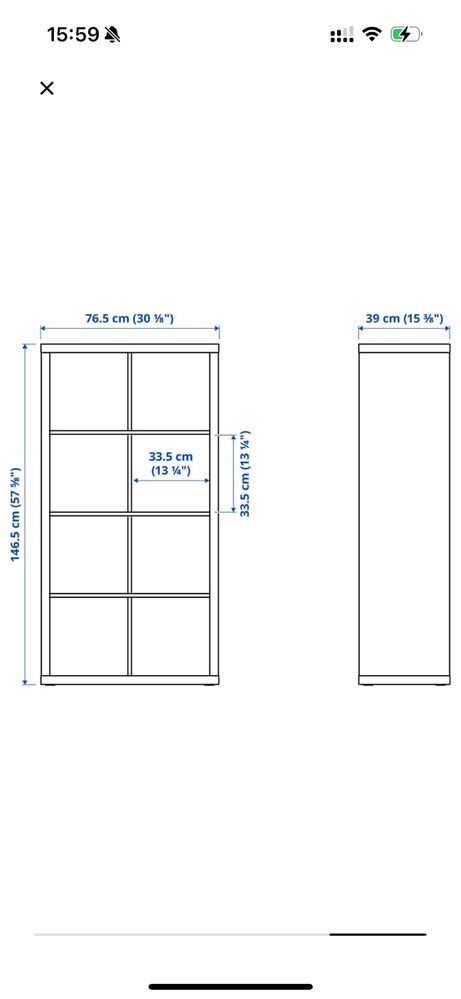 Estante cinza ikea