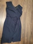 Granatowa elegancka sukienka