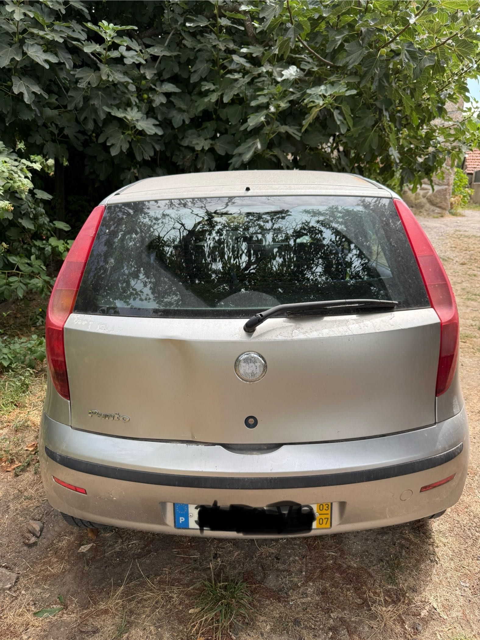 Fiat Punto cinza 2003
