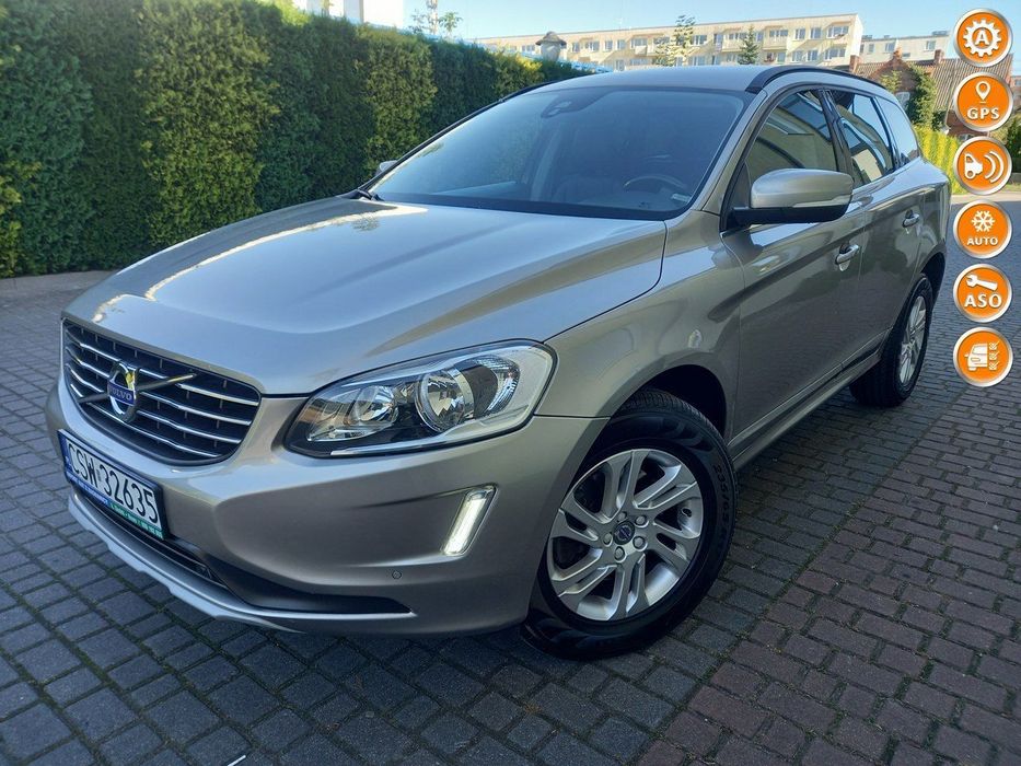 Volvo XC 60 2.0D D3 Skóry Ledy Nawigacja Nowe Opony Bezwypadkowy Bardzo Zadbany