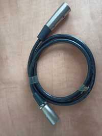 Kabel przewód 2x XLR męski 1 metr używany
