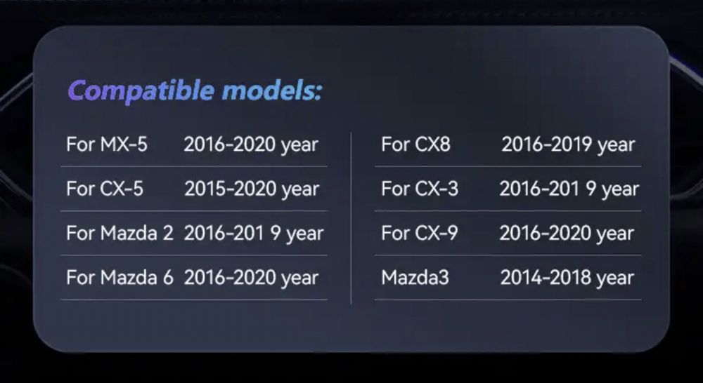 Бездротовий CarPlay для автомобілів Mazda 3 6 cx-5 cx-9 mx-5