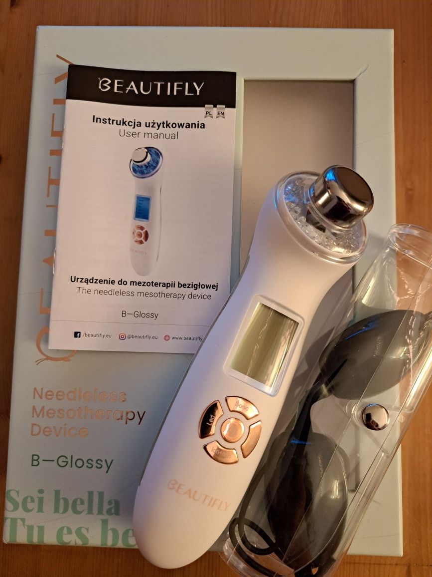 Mezoterapia bezigłowa - masażer do twarzy - Beautifly B-glossy