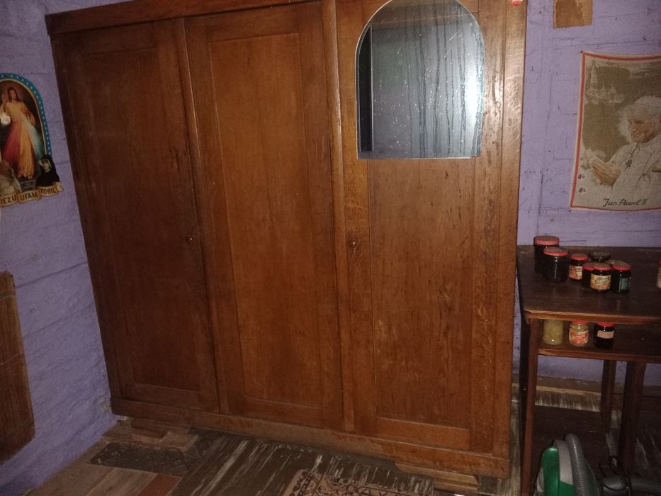 Szafa stara dębowa + biurko