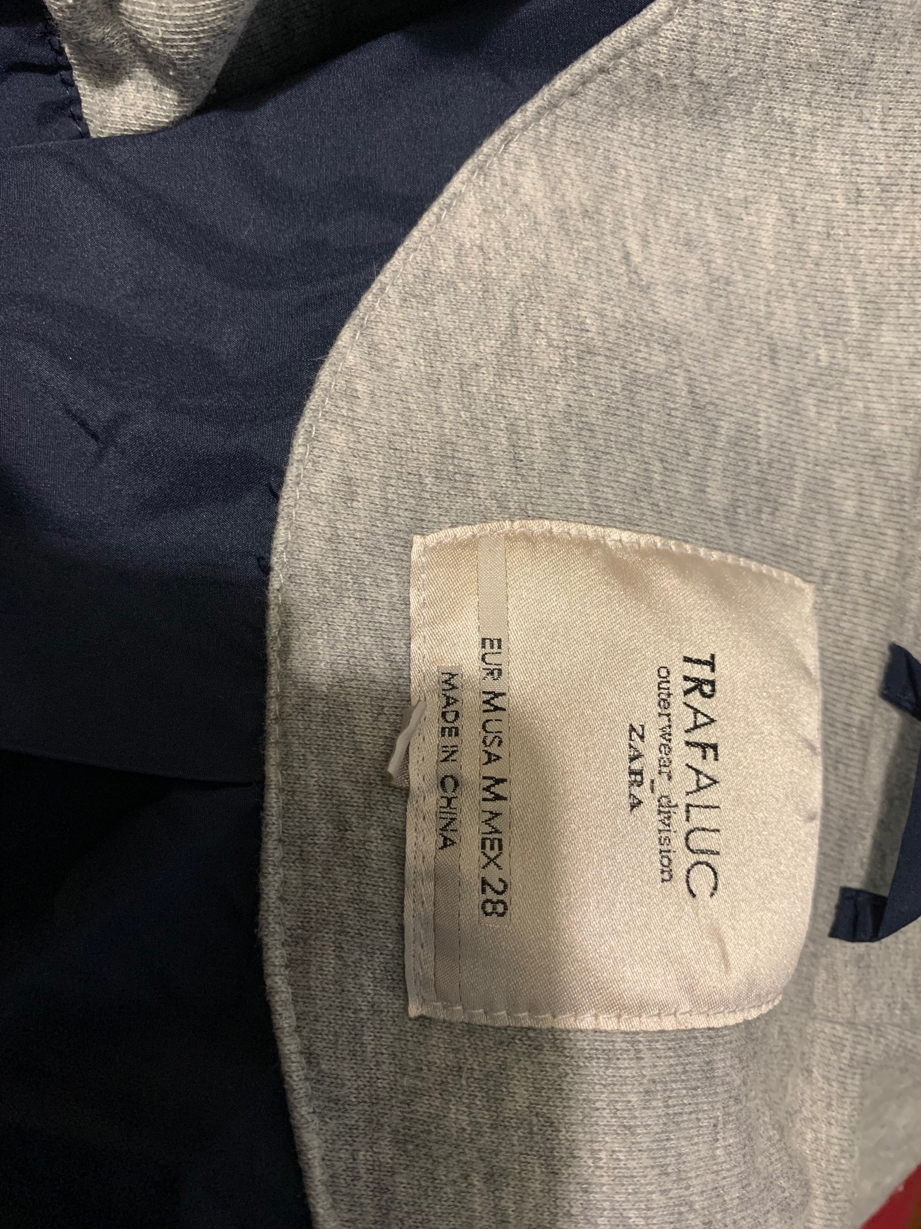 Parka Zara azul escura tamanho M