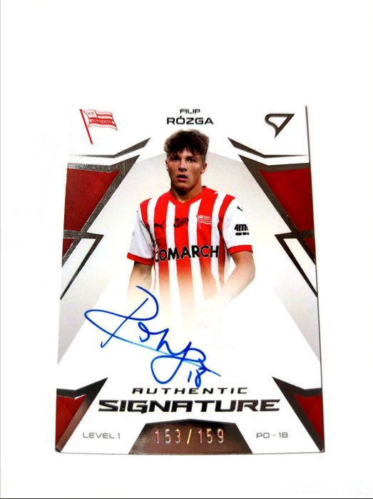 Karta piłkarska Ekstraklasa 2024/2025 z autografem zawodnika