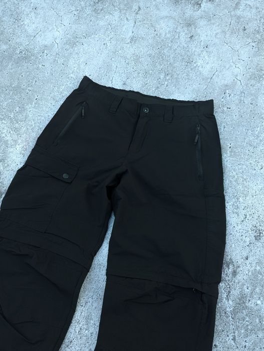 Чоловічі трекінгові чорні штани трансформери Crivit софтшел М-Л 48-50