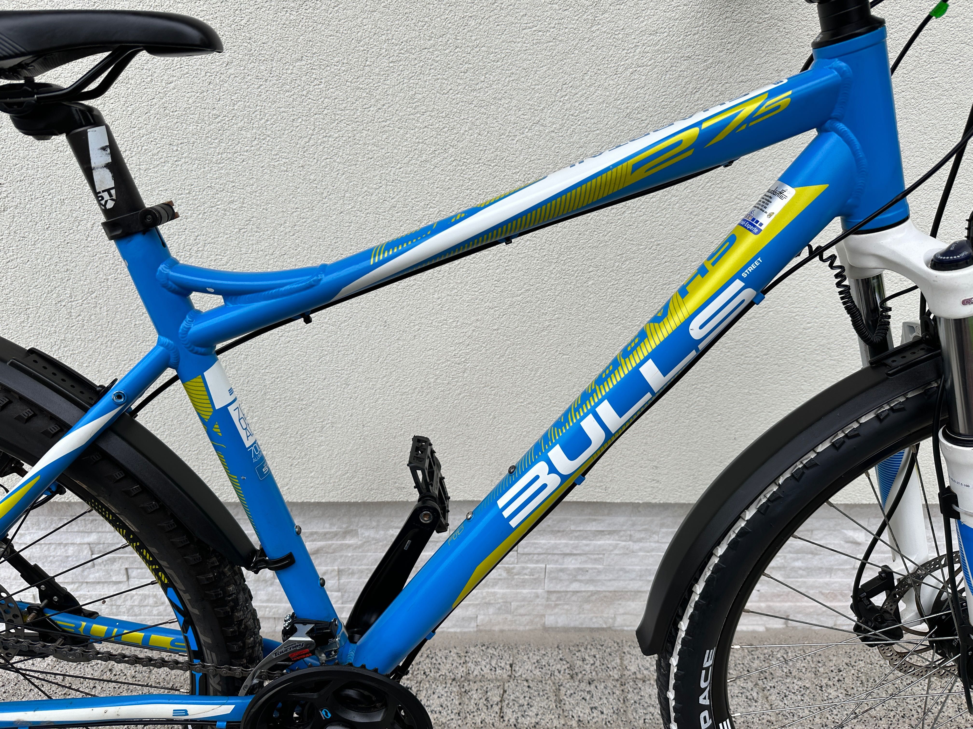 Rower BULLS - Mtb, koła 27,5, alu, ham hydrauliczne, prądnica w kole