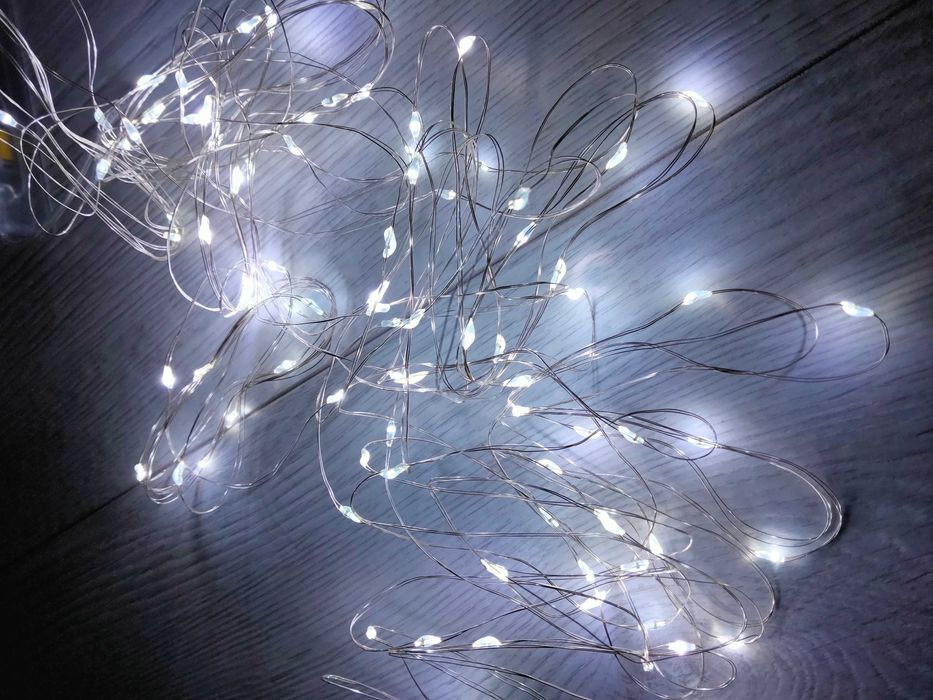 Гирлянда светодиодная Роса 2 метра опт 30 холодный белый