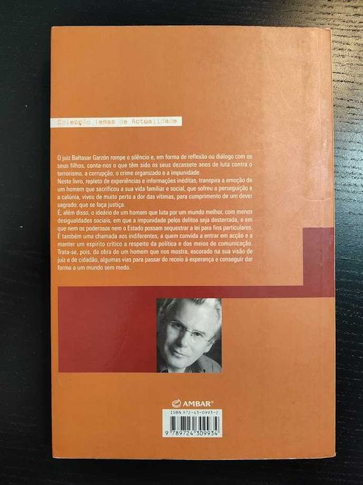 (Env. Incluído) Um Mundo Sem Medo de Baltasar Garzón