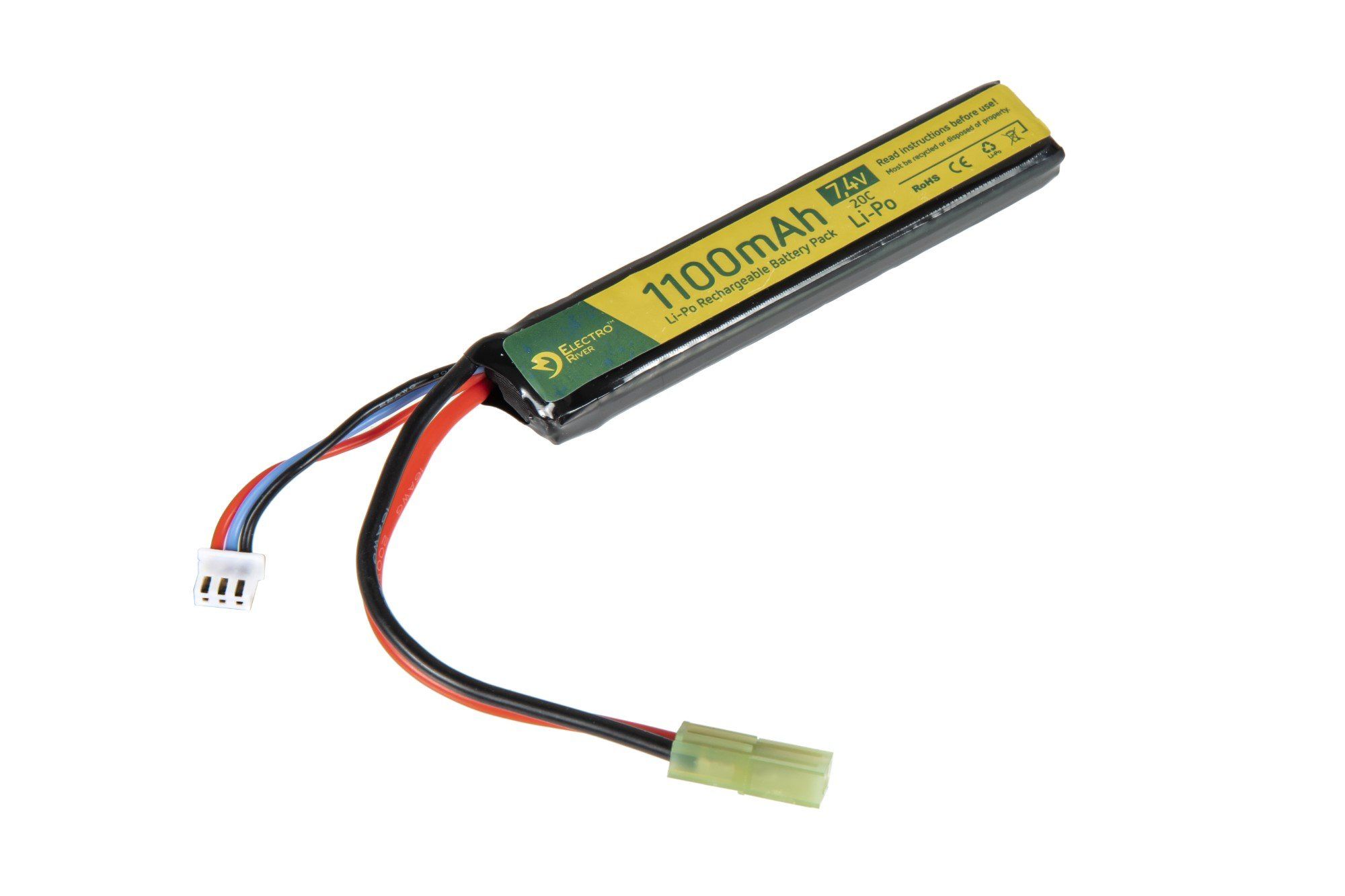 Akumulator Li-Po 1100mAh 7,4V 20C - Tamiya mini