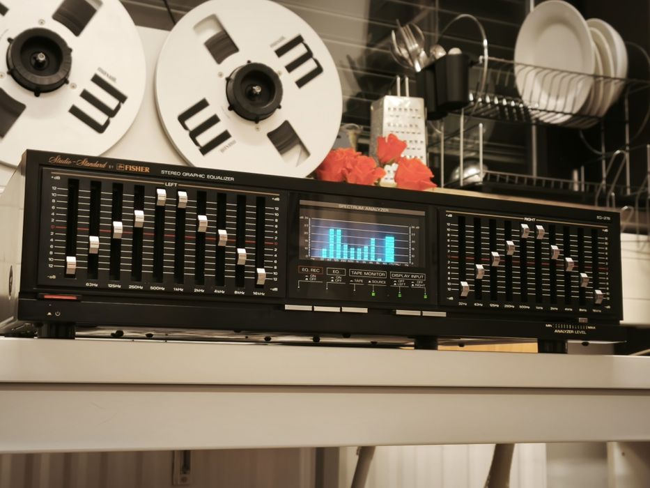 Еквалайзер Fisher EQ-276 ! 10 смуг ! З аналізатором спектру ! Японія !