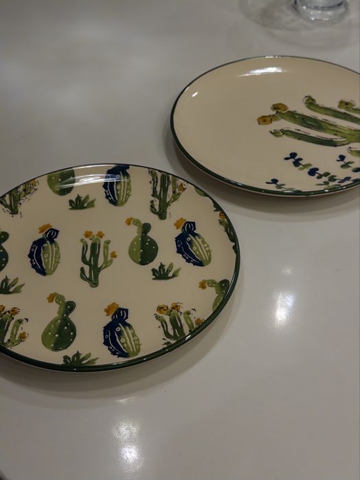Набір тарілок 4 штуки (кактуси)