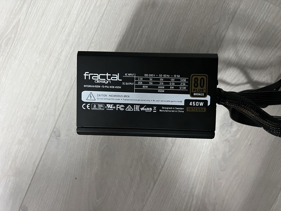 Напівмодульний блок живлення Fractal Design integra m 450w