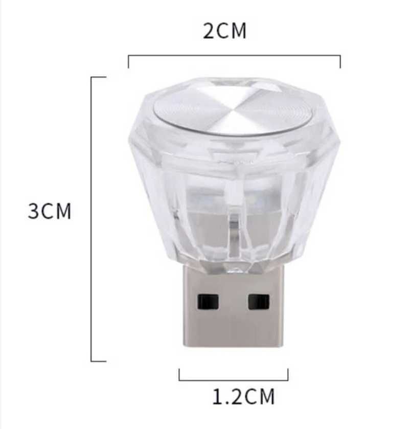 Iluminador usb para viatura