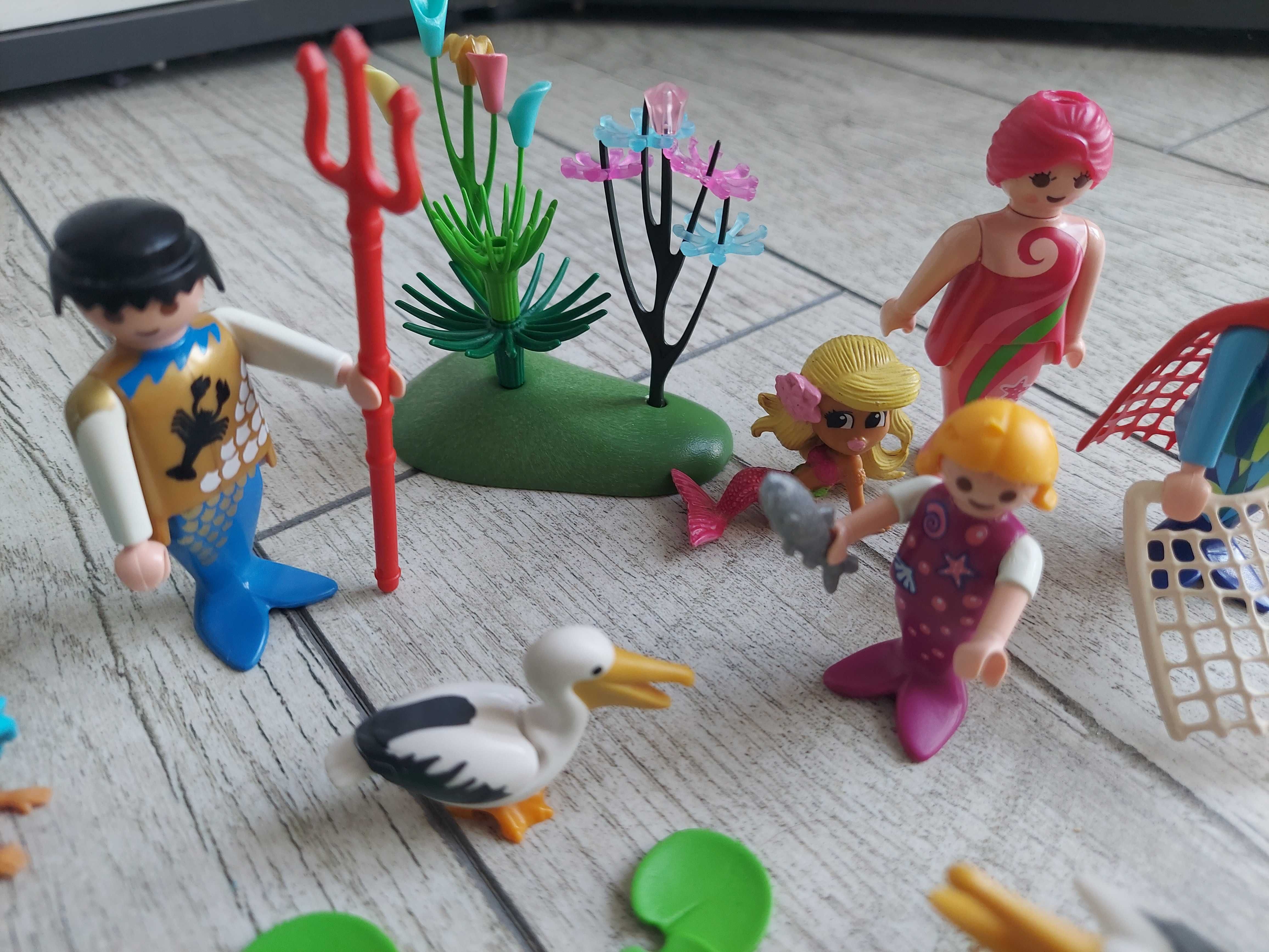 Playmobil syreny morskie łabędzie foka ryba pelikan zwierzęta