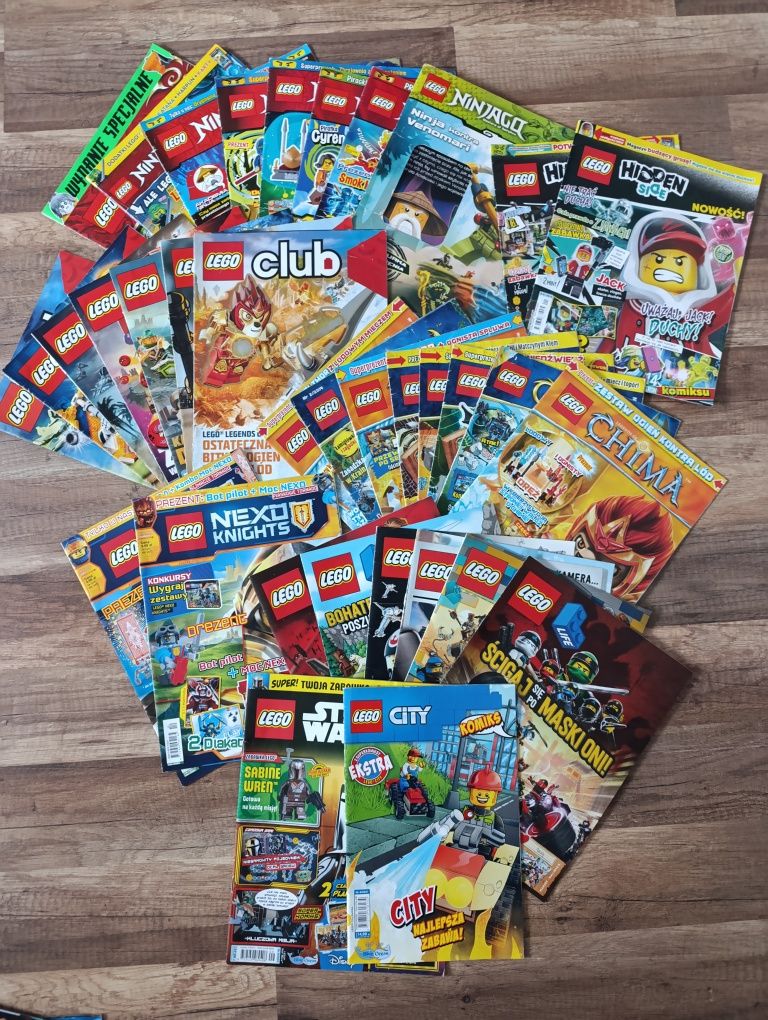 Zestaw gazetek Lego - Chima, Club, Ninjago, Nexo Knights, Life