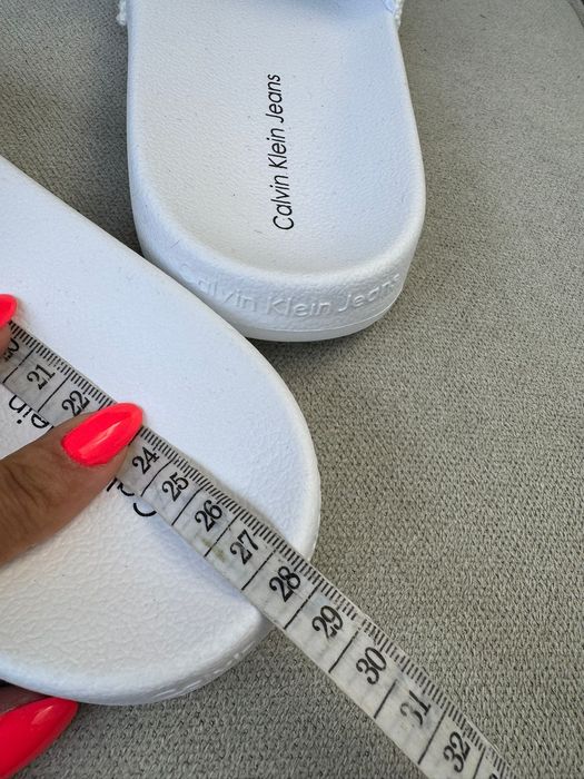 Nowe klapki unisex CALVIN KLEIN JEANS białe 41