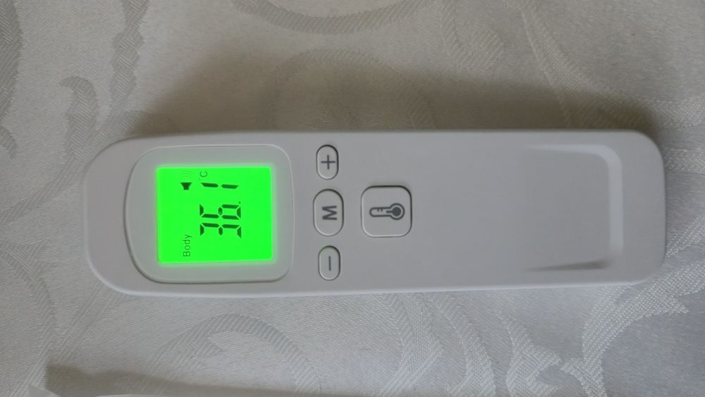 Termometr bezdotykowy na podczerwień Alarm gorączki