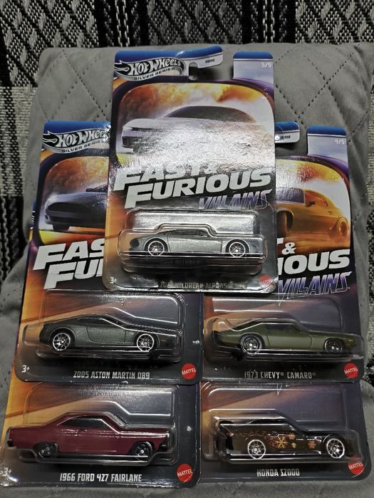 Zestaw Hot Wheels Fast Furious Villains 5szt.