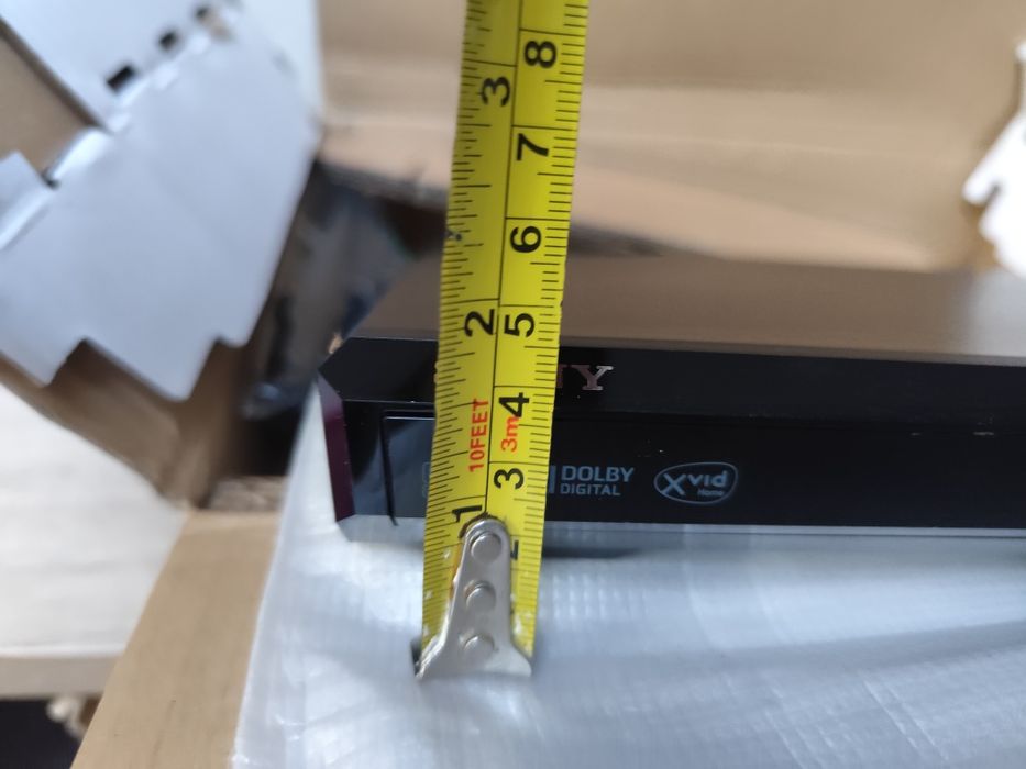 Leitor DVD Sony na caixa