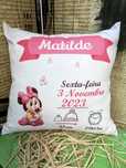 Almofada 45x45 com dados do seu bebe