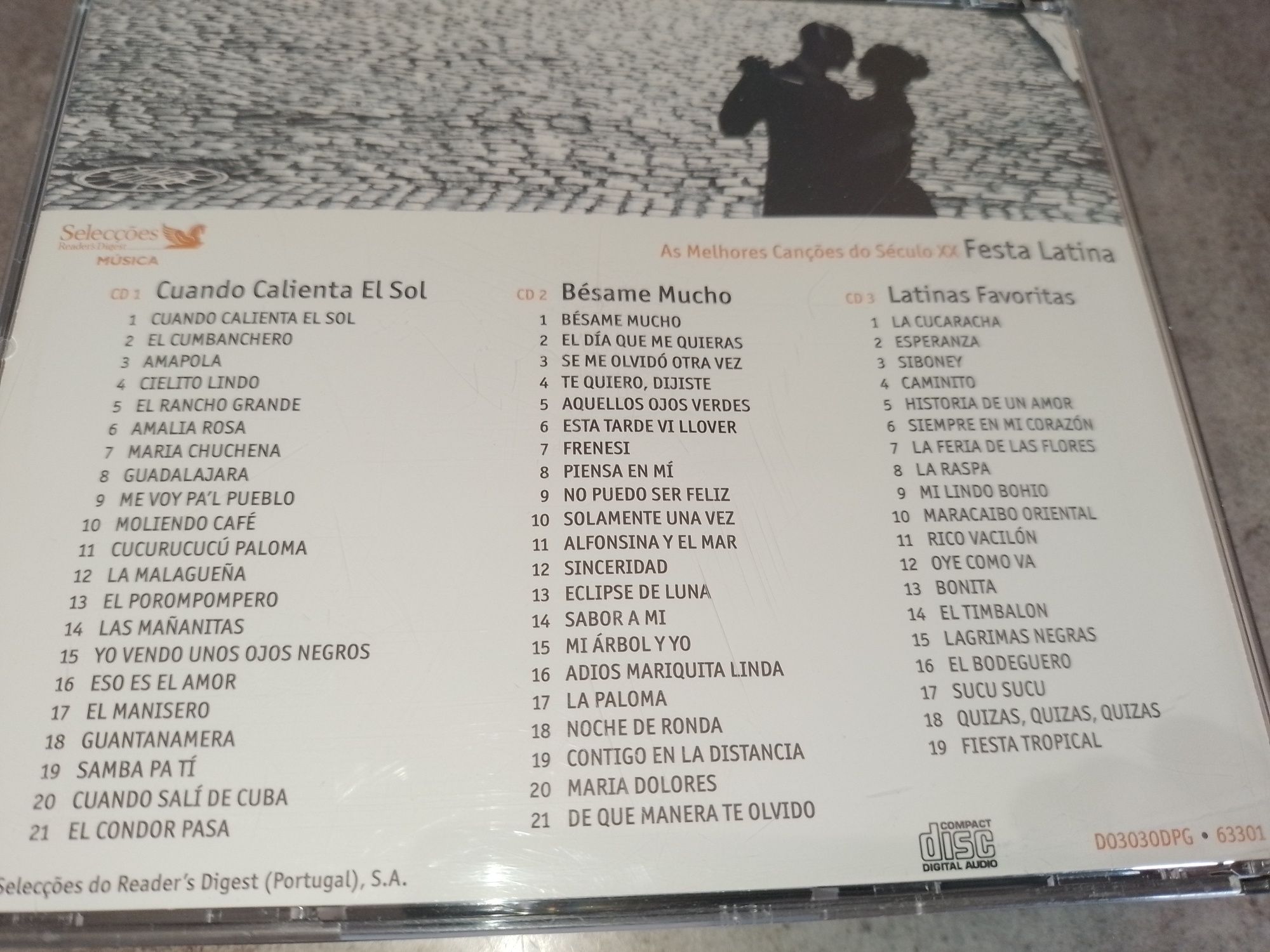 Vendo 3 CDS AS MELHORES CANÇÕES DO SÉCULO XX Festa Latina