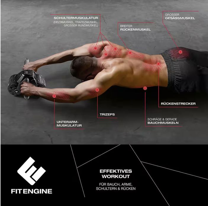 Wałek do masażu brzucha Fit Engine M-40