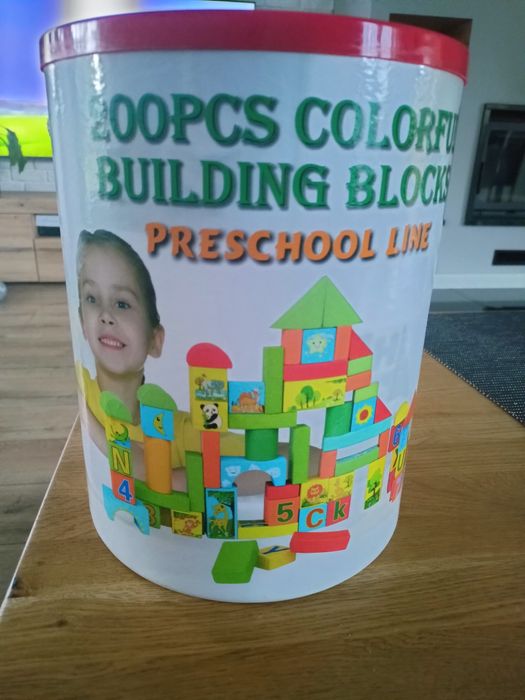 Klocki drewniane jak nowe 200 el