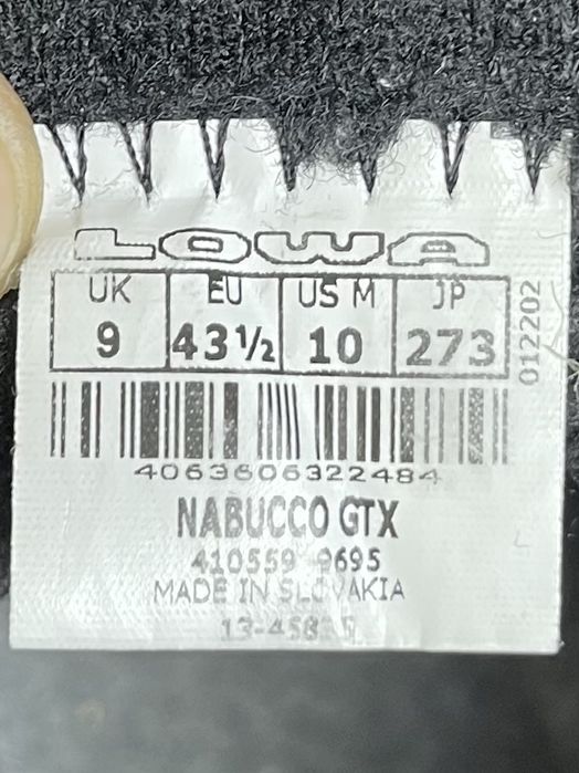 Lowa gore-tex ботинки 43 размер трекинговые синие