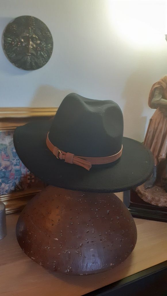 Chapéu Estilo Indiana Jones preto novo