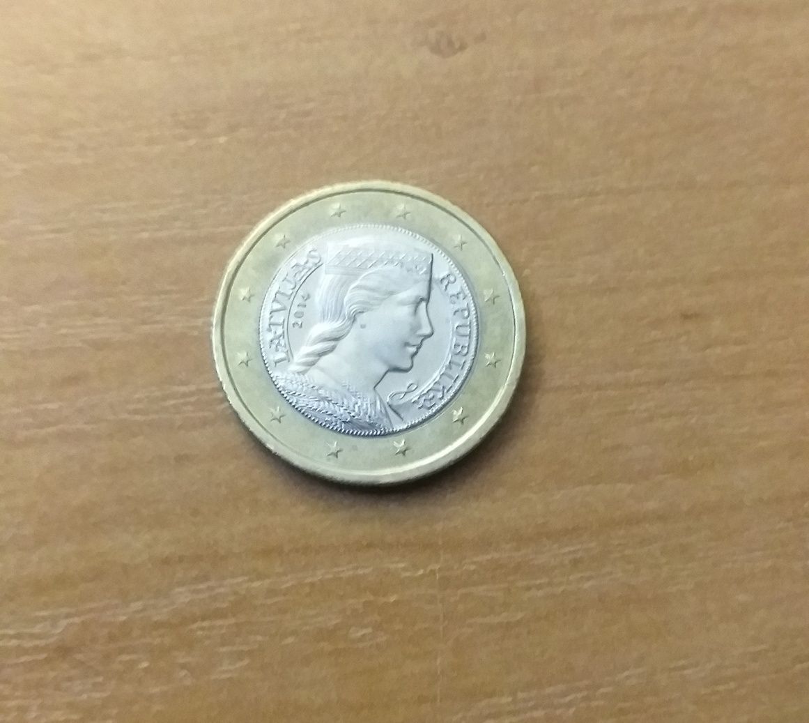 Moneta 1 euro Łotwa i inne